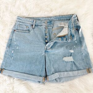 Old Navy Women's Distressed Light Blue Jean Shorts